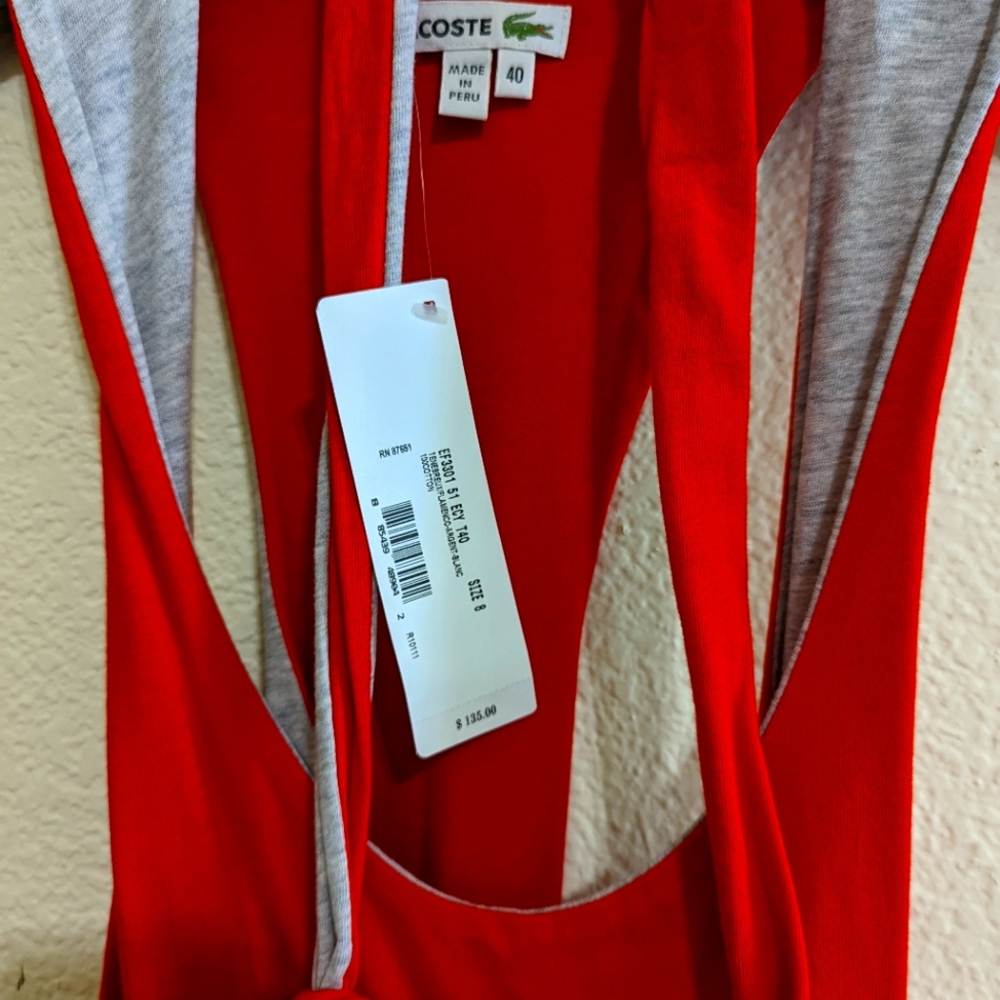 Lacoste Summer Tshirt Dress